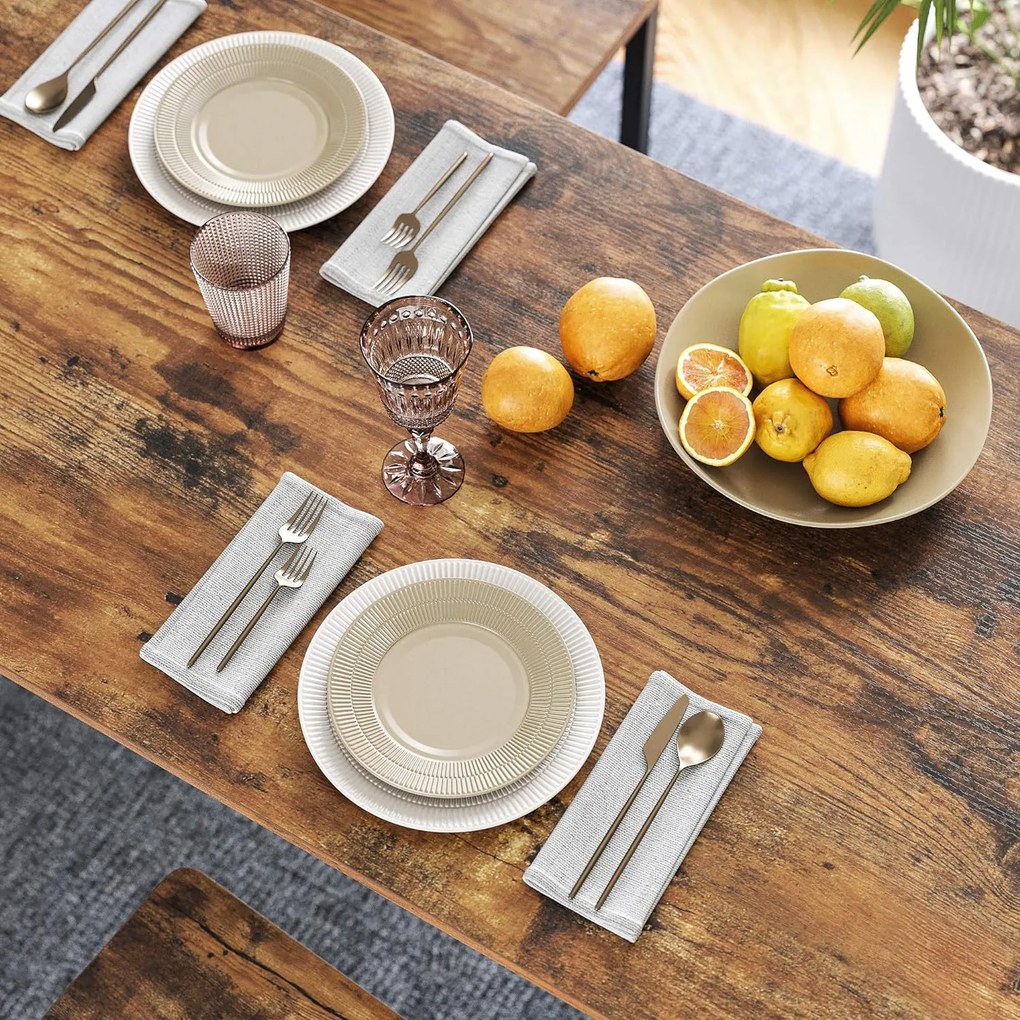 Barový set VASAGLE II čierno-hnedý