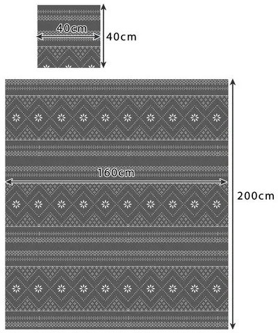 Ruhhy 22598 Deka 160 x 200 cm + 2 x obliečka na vankúš, sivá