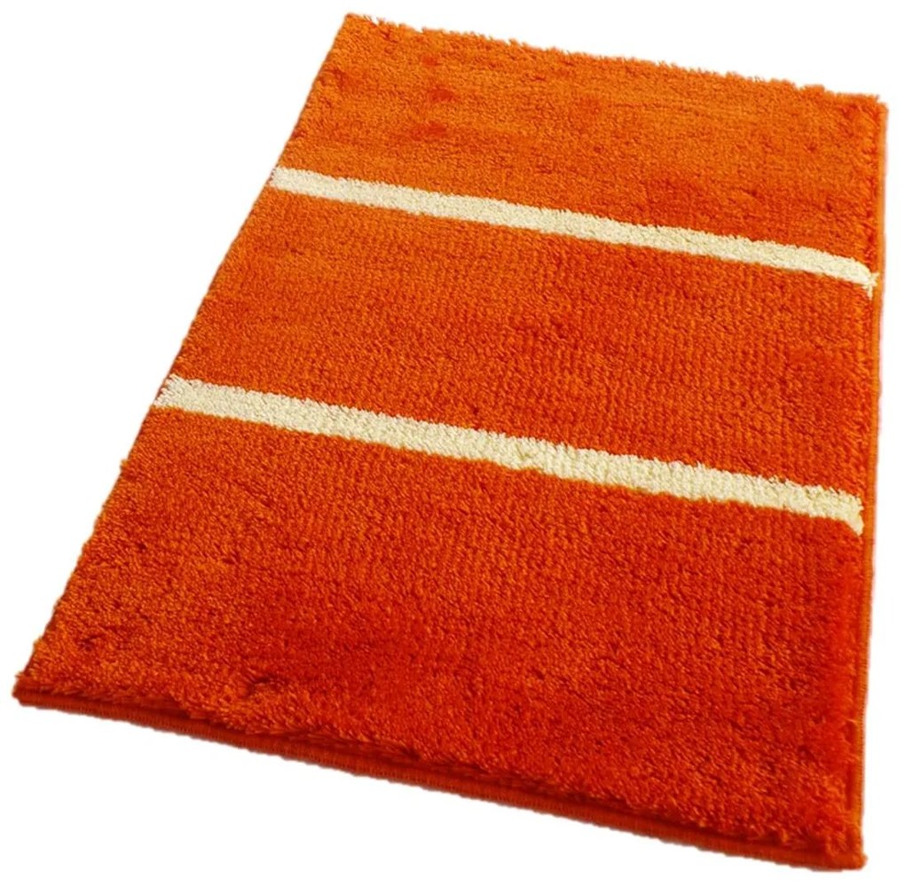 ROUTNER Kúpeľňová predložka IRSINA Oranžová 10506 - Oranžová / 70 x 120 cm 10506
