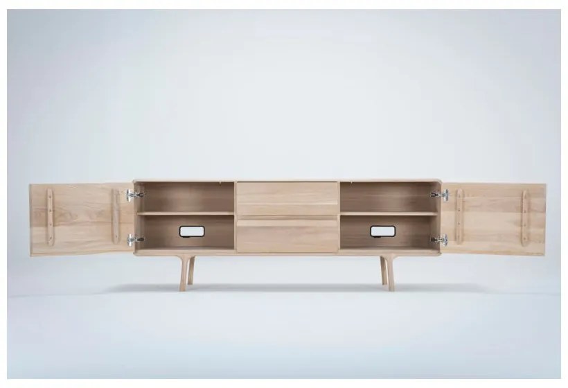 TV komoda z masívneho dubového dreva Gazzda Fawn