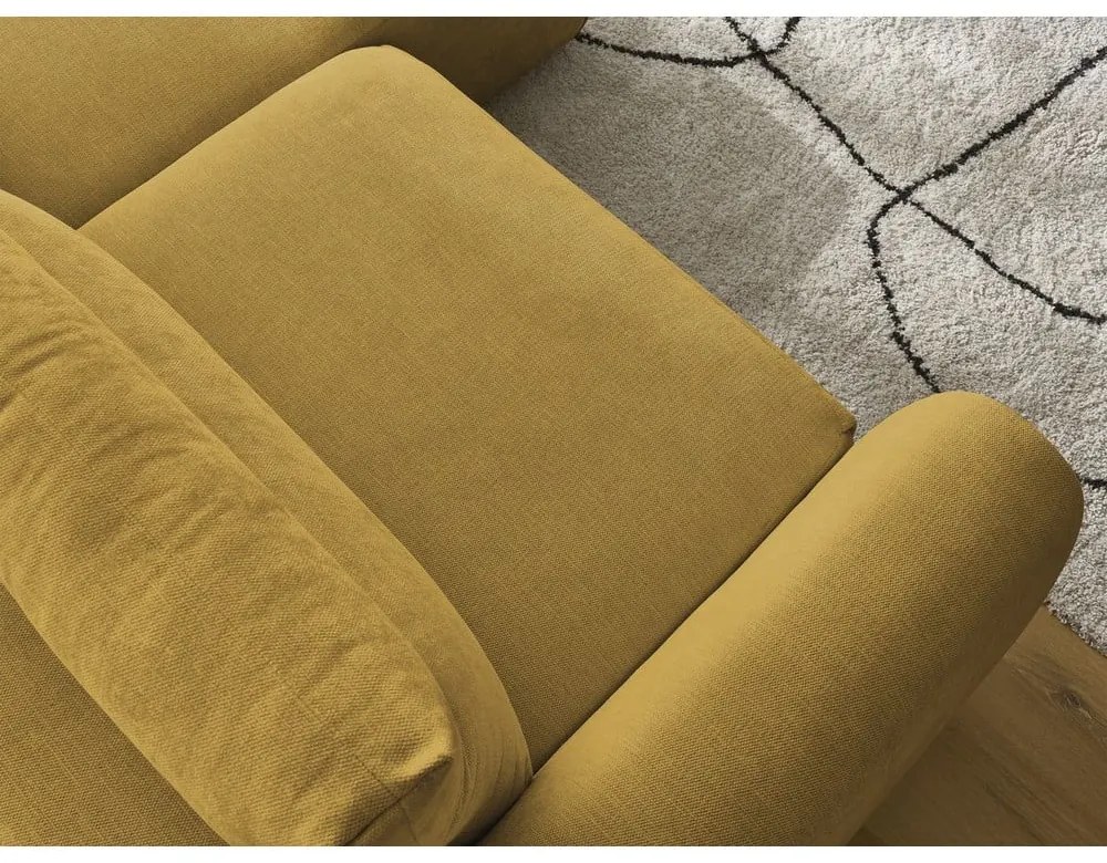 Okrovožltá rohová pohovka Aden – Bobochic Paris