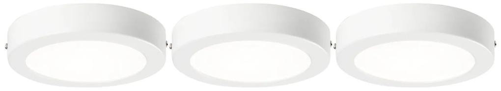Livarno Home LED stropné svietidlá, 3 kusy (biela, okrúhly tvar), biela (100331311)