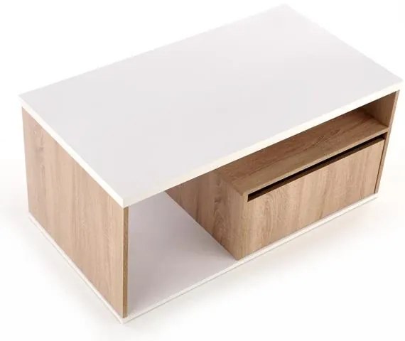 Konferenčný stolík Tera, Biala/ Sonoma