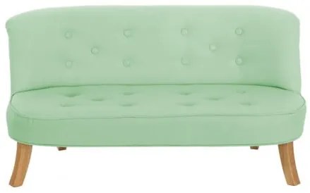 Cool &amp; Funny Somebunny Detská sedačka ľanová zelená - Biela, 17 cm