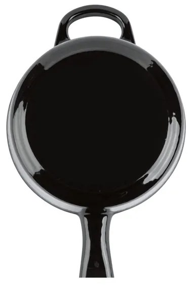ERNESTO®  Liatinový hrniec s rúčkou, Ø 16 cm (čierna)  (100353014)
