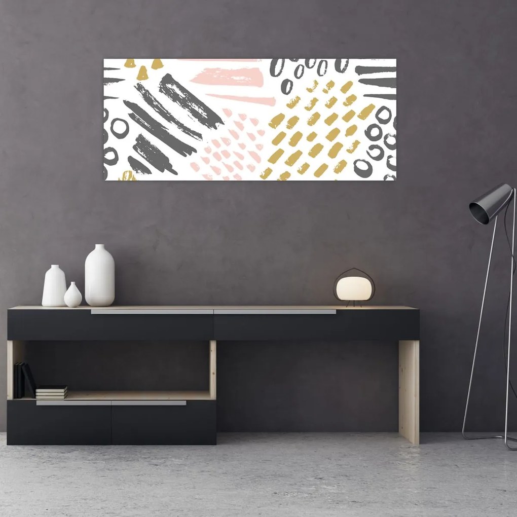 Obraz - Abstraktné ťahy (120x50 cm)