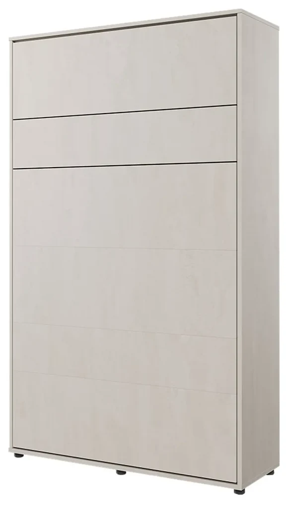 Sklápacia posteľ Concept Junior - vertikálna, Farby: Silk Flou, Osvetlenie: osvetlenie LED, Rozmer postele: 120x200