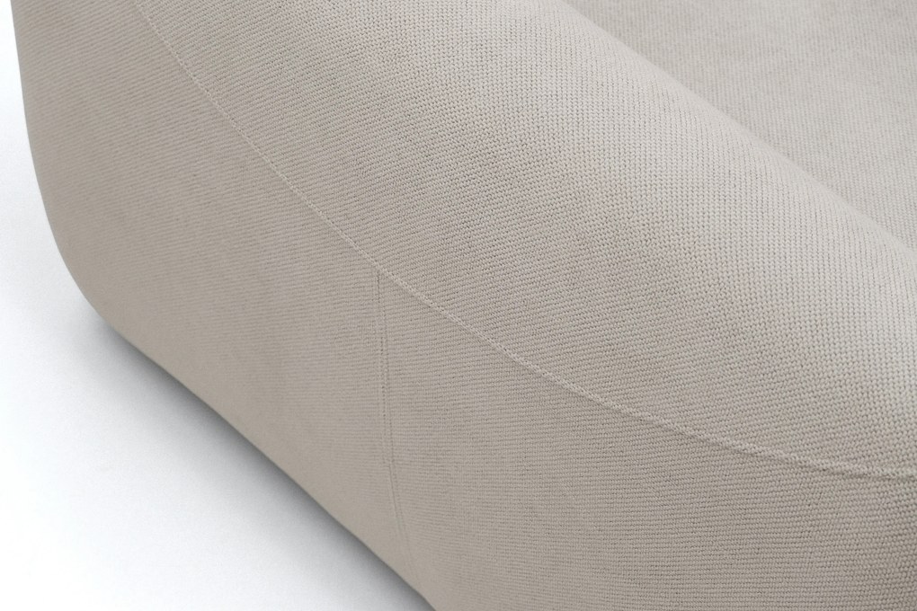 Rozkladacia pohovka Calma - béžová hydrofóbna pletenina Curio 09