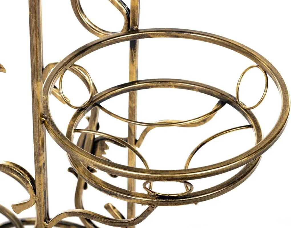 STOJAN NA KVETINÁČ CHERYL 100X65X28 CM ZLATÁ