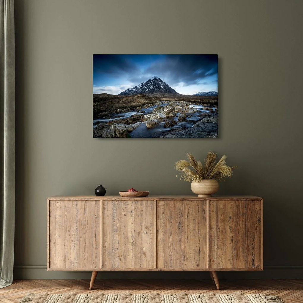 Obraz hory a rieky (90x60 cm)