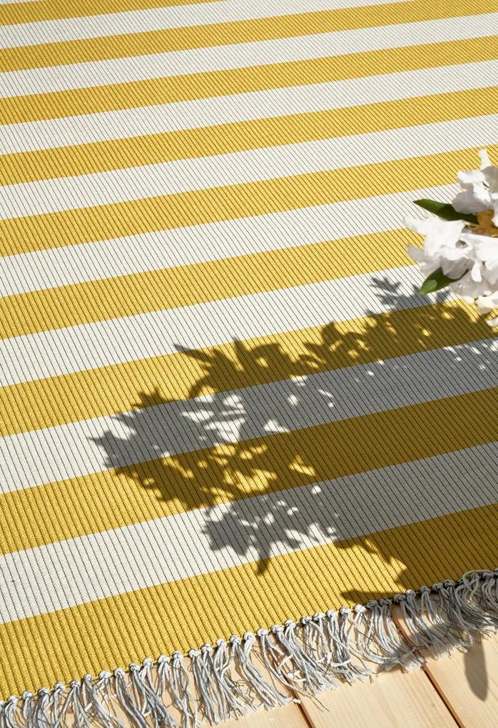 Koberec Big Stripe in/out: Béžovo-žltá 80x260 cm