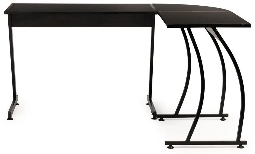 Moderný rohový stôl LOFT čierny