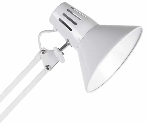 Stolná lampa s klipom WORKER 1xE27/10W/230V biela