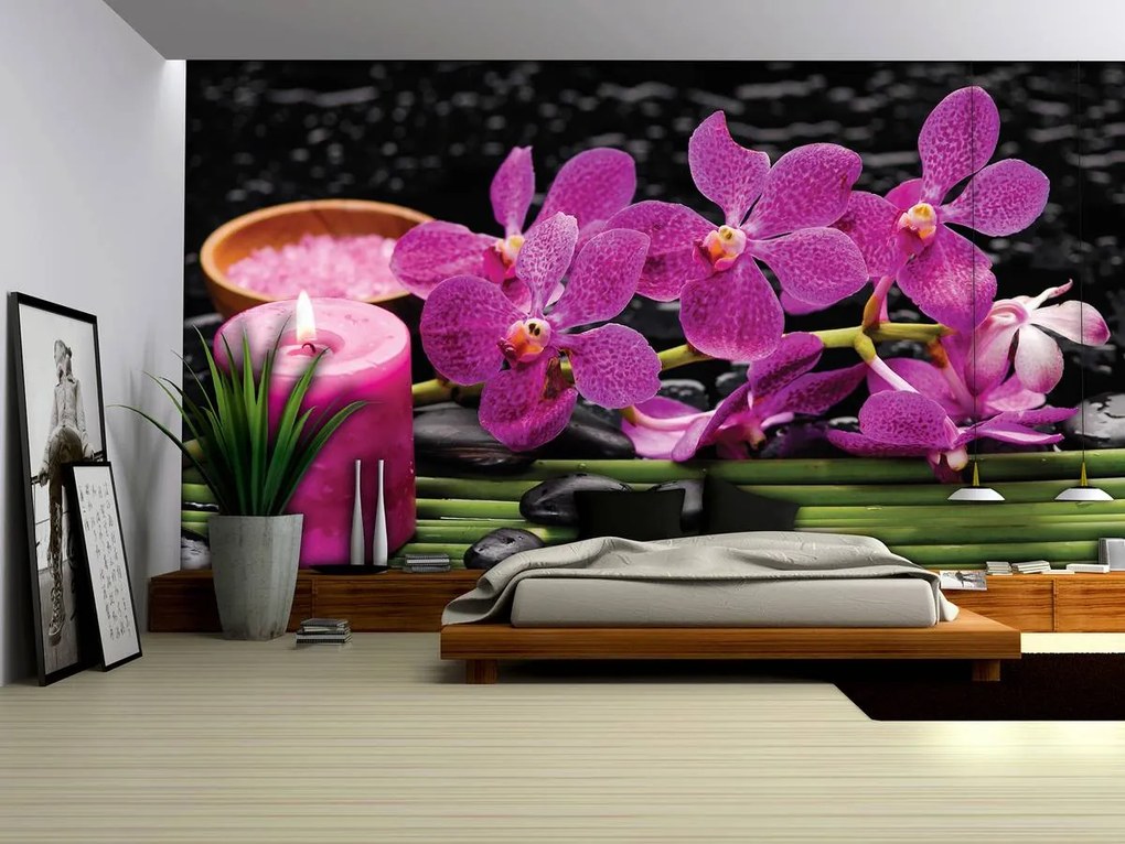 Fototapeta - Ružové orchidey (152,5x104 cm)