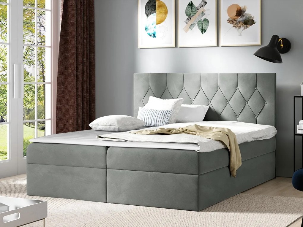 Kontinentálna posteľ Colzone, Rozmer postele: 160x200, Dostupné poťahy: Mikrofaza 0014