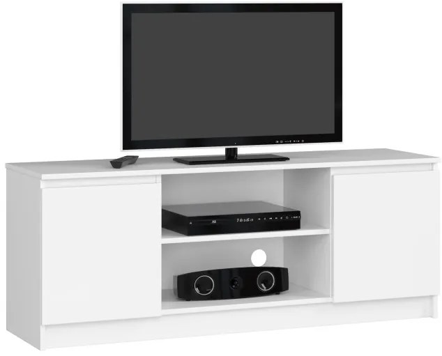 Stolík pod TV RTV 140 2D 1P biely