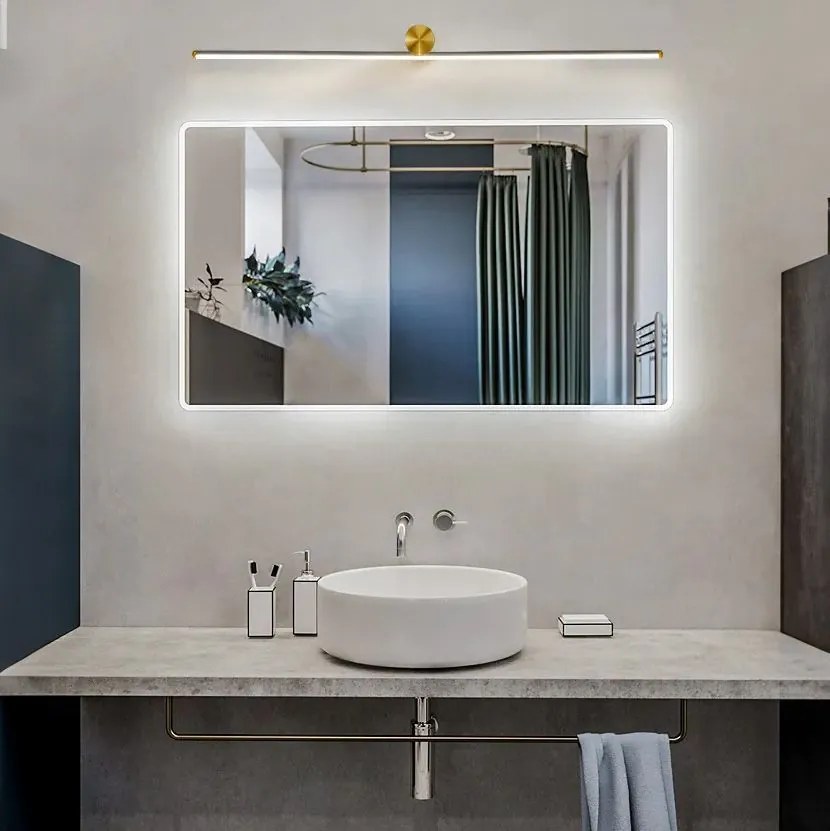 Toolight Toolight, LED nástenné svietidlo 60cm 9W 4000K APP1348, zlatá matná, OSW-02438