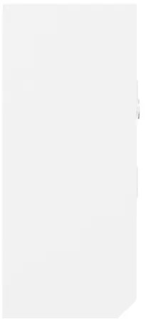 vidaXL Skrinka na kľúče biela 40x8,5x20 cm spracované drevo a oceľ-