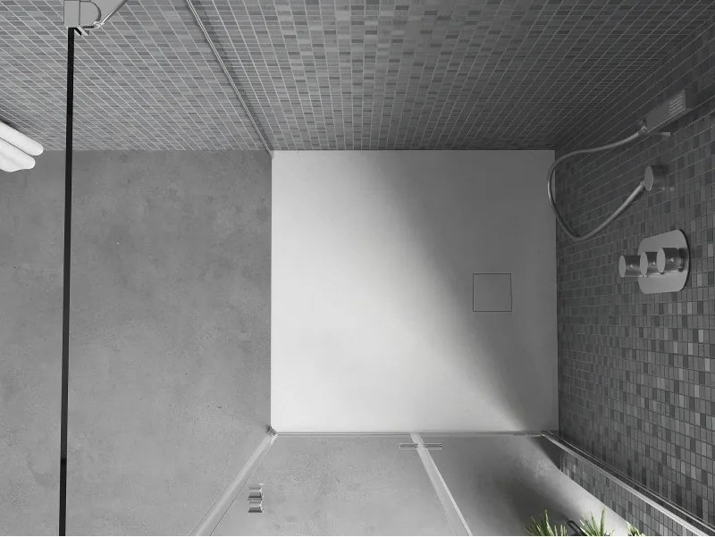 Mexen Bert štvorcový sprchový kút SMC 80 x 80 cm, biely - 4K108080