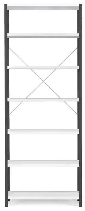 Policový kovový regál IDEAL, základná sekcia, 2500x1010x500 mm, tmavošedý