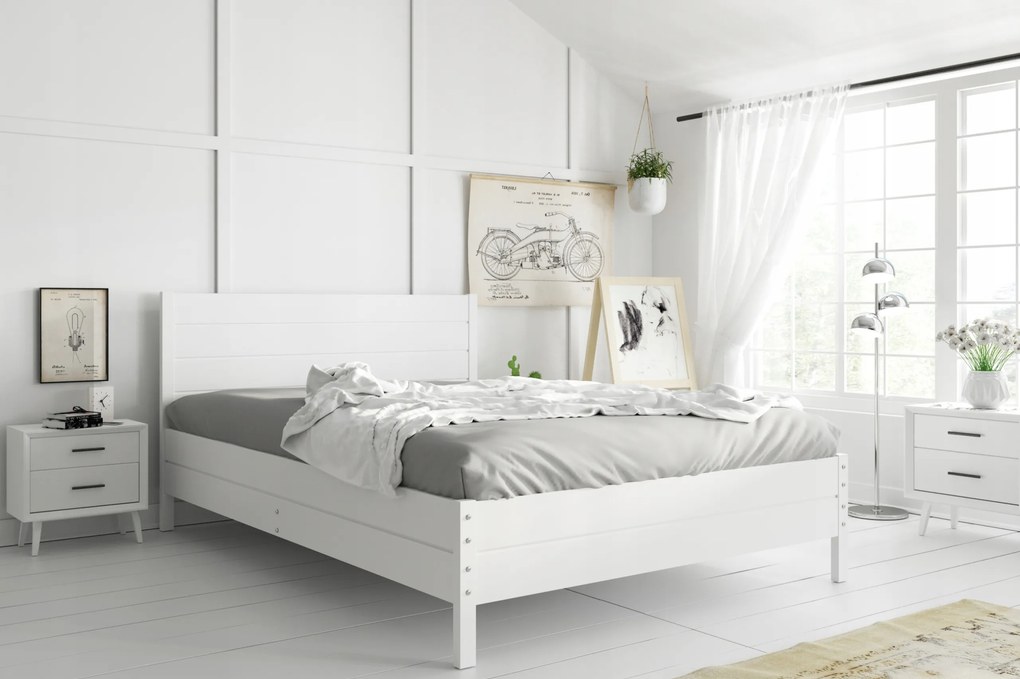 INTERBEDS Detská posteľ Continental 180x200cm biela
