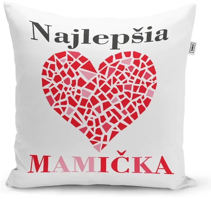 Sablio Vankúš Najlepšia mamička: 40x40 cm