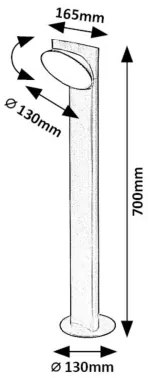 Rabalux 77149 - LED Vonkajšia lampa WENGEN LED/12W/230V IP54