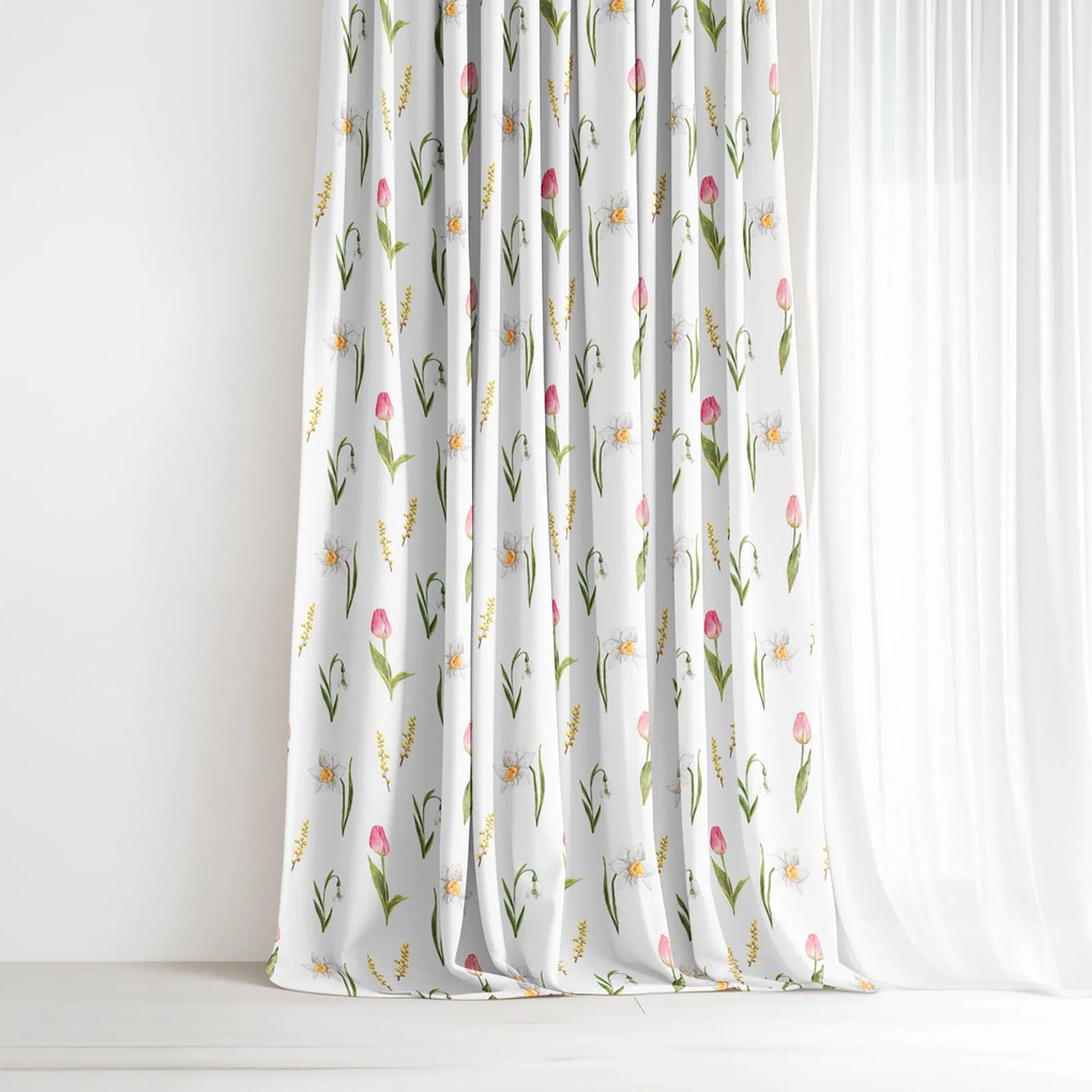 Goldea dekoračný záves - dotyk jari 140x150 cm