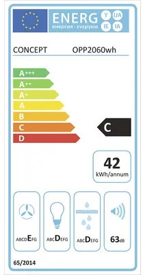 Podvesný digestor Concept OPP2060wh