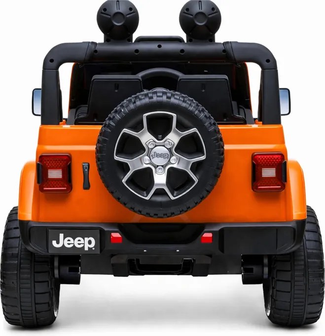 LEAN CARS Jeep Rubicon 4x4 batéria auto oranžová