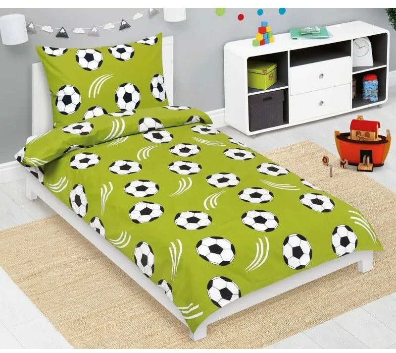 Bellatex Bavlnené obliečky Junior Futbal, 140 x 200 cm, 70 x 90 cm