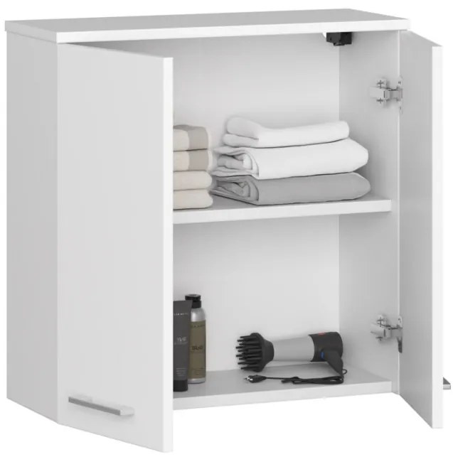 Kúpeľňová skrinka FIN W 60 cm 2D biela