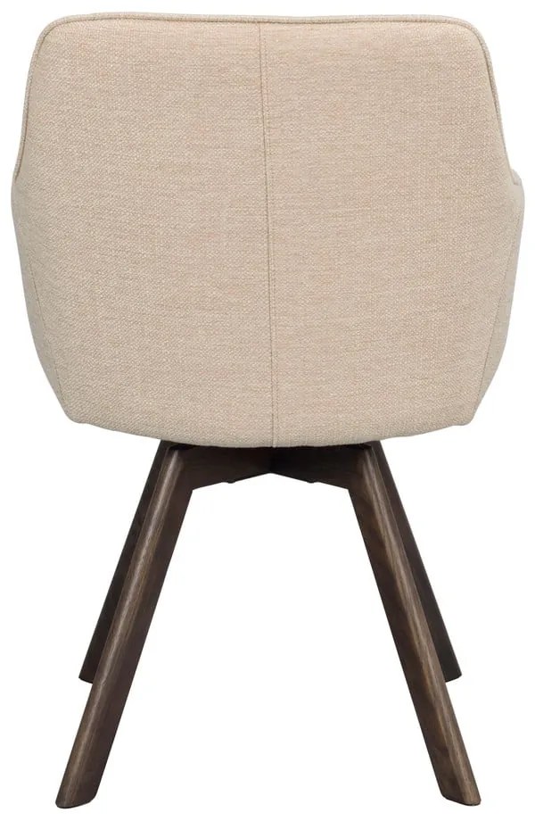 Béžové čalúnené jedálenské kreslá v súprave 2 ks Alison – Rowico