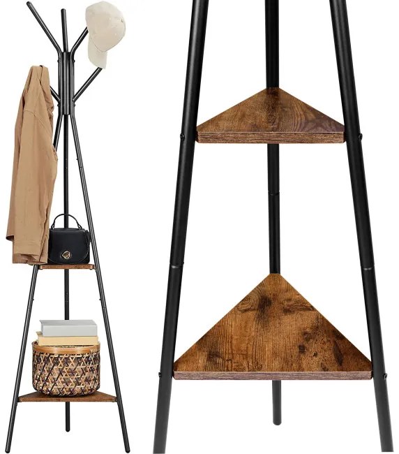 Stojanový vešiak ALDO RUSTIC čierny