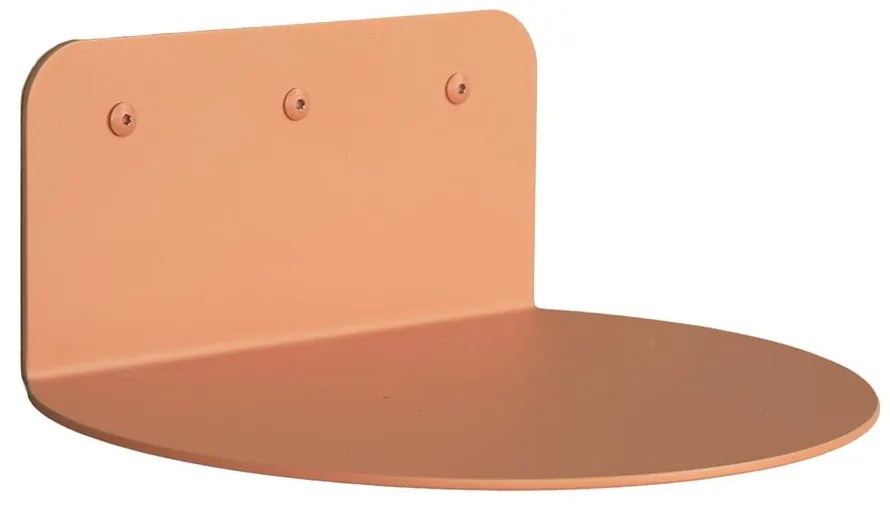 Kovová polica v lososovej farbe 30 cm Flex – Spinder Design