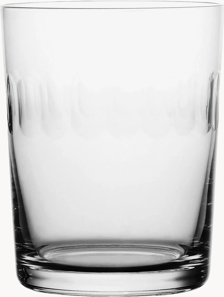 Ručne fúkané krištáľové poháre Lens, 4 ks
