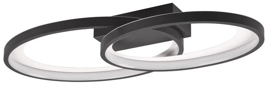 Čierno-biele LED stropné svietidlo 30x57 cm Malaga – Reality