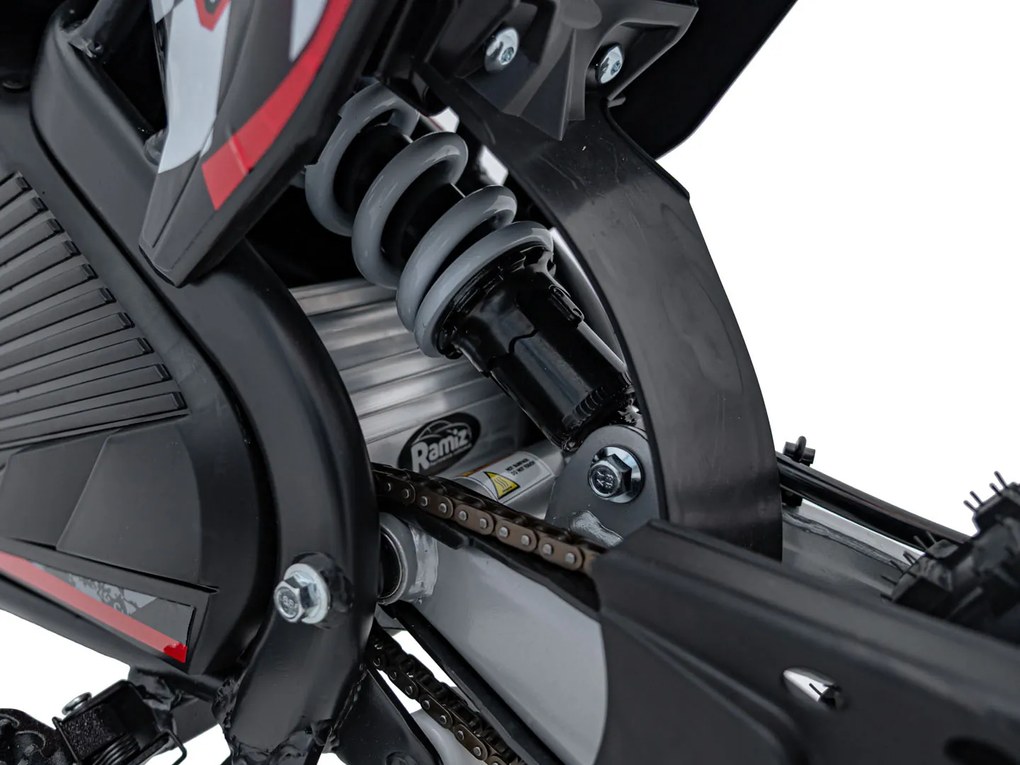 Elektrický detský PIT BIKE s batériovým motorom - červený