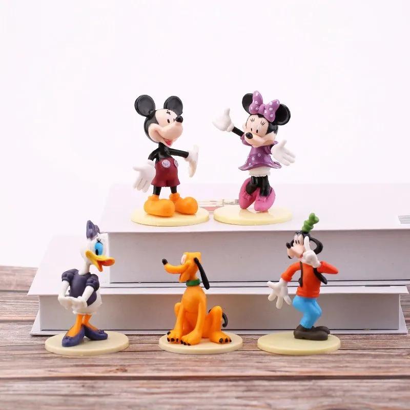Figurky Mickey Mouse s podstavcem 6 ks