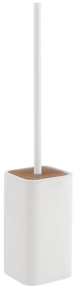 Gedy - Stojacia WC štetka NINFEA biela/bambus