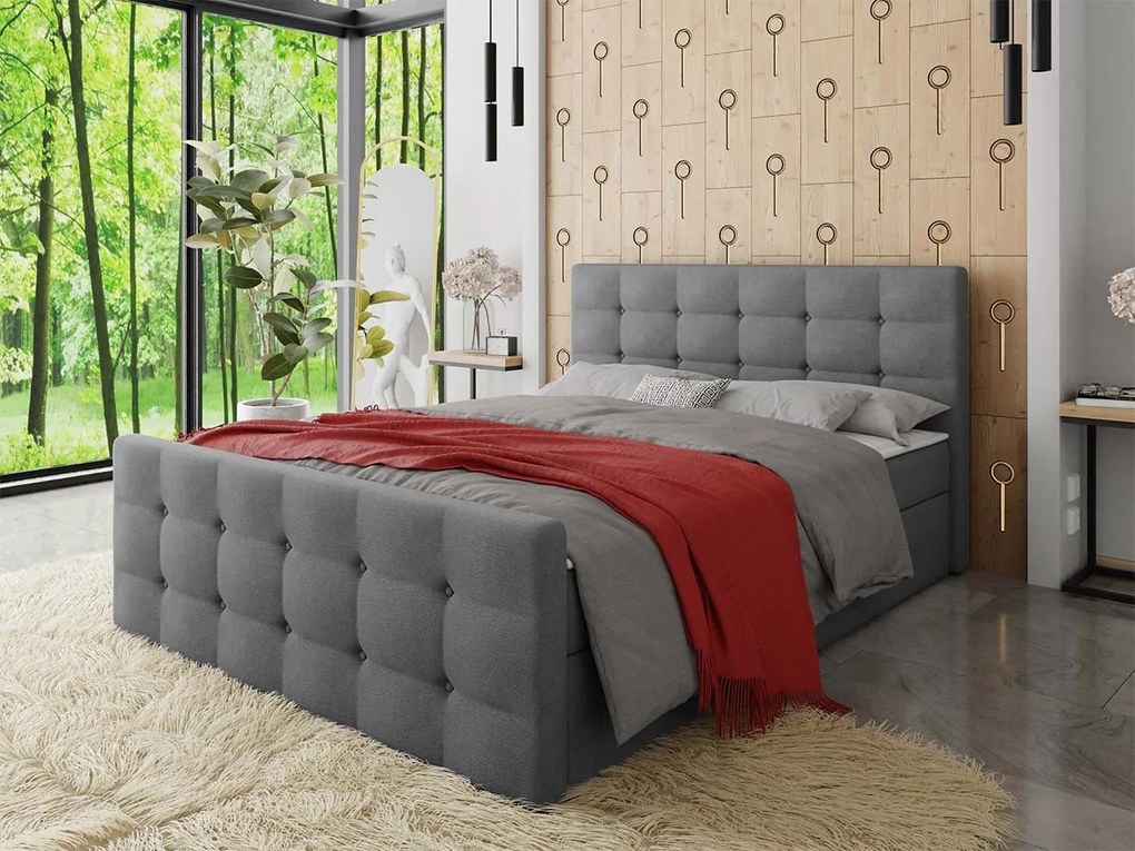 Kontinentálna posteľ Peregryn 1, Rozmer postele: 140x200, Dostupné poťahy: Rico 01