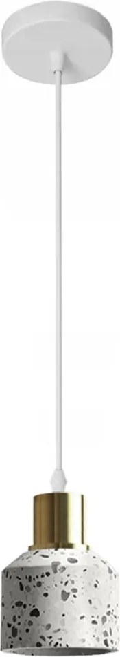 Toolight - Stropná lampa E27 60W APP931-1CP, biela-zlatá-terrazzo, OSW-07006