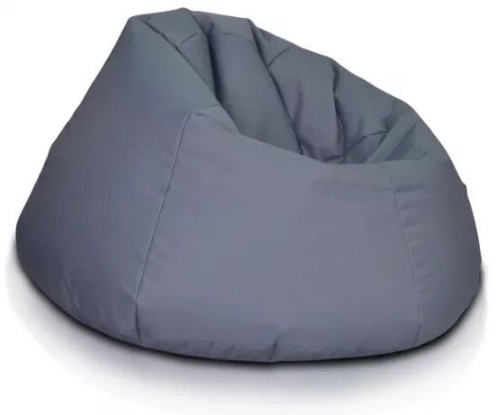 INTERMEDIC SK - Sedací vak Relax 110x70 cm | kreslo na oddych z ekokože alebo polyesteru, 300 l Farba: NC16 - Sivá tmavá (Polyester)