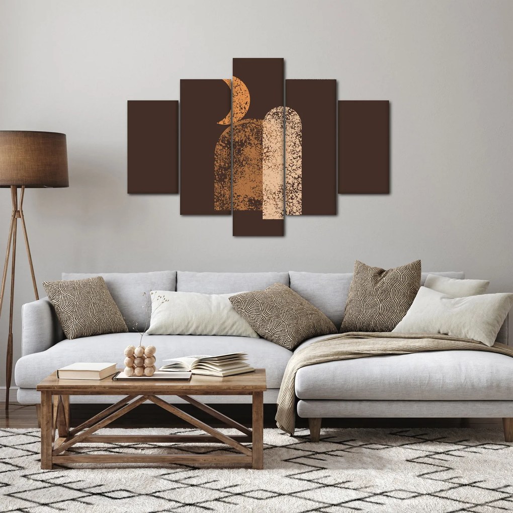 Obraz - Oranžové oblúky N⁰2 (150x105 cm)