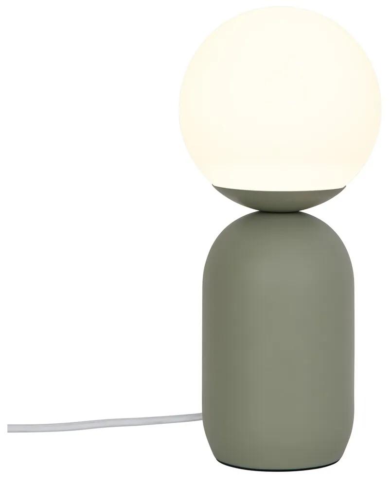 NORDLUX Retro okrúhla stolová lampa NOTTI, 1xE14, 25W, zelená