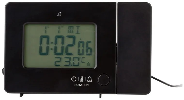 AURIOL® Rádiobudík s projekciou SFPW 360 B1 (čierna) (100344113)