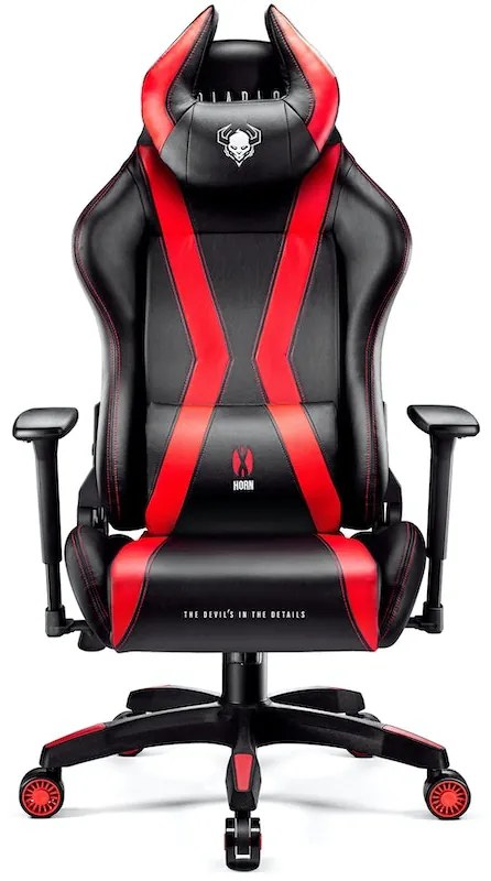 Herné kreslo Diablo X-Horn 2.0 Normal Size: Čierno-červené Diablochairs