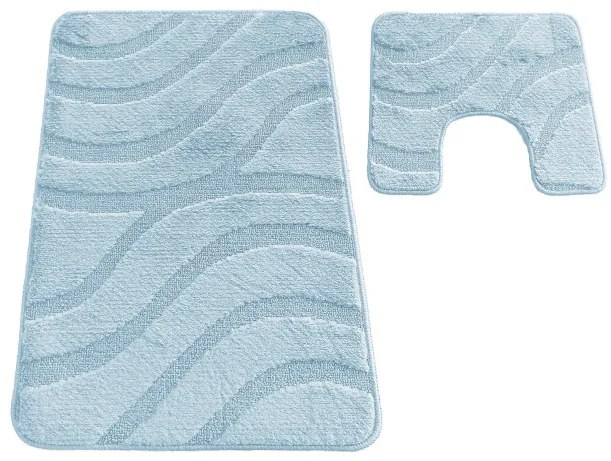 Sada kúpeľňových koberčekov Montana Symphony Baby Blue