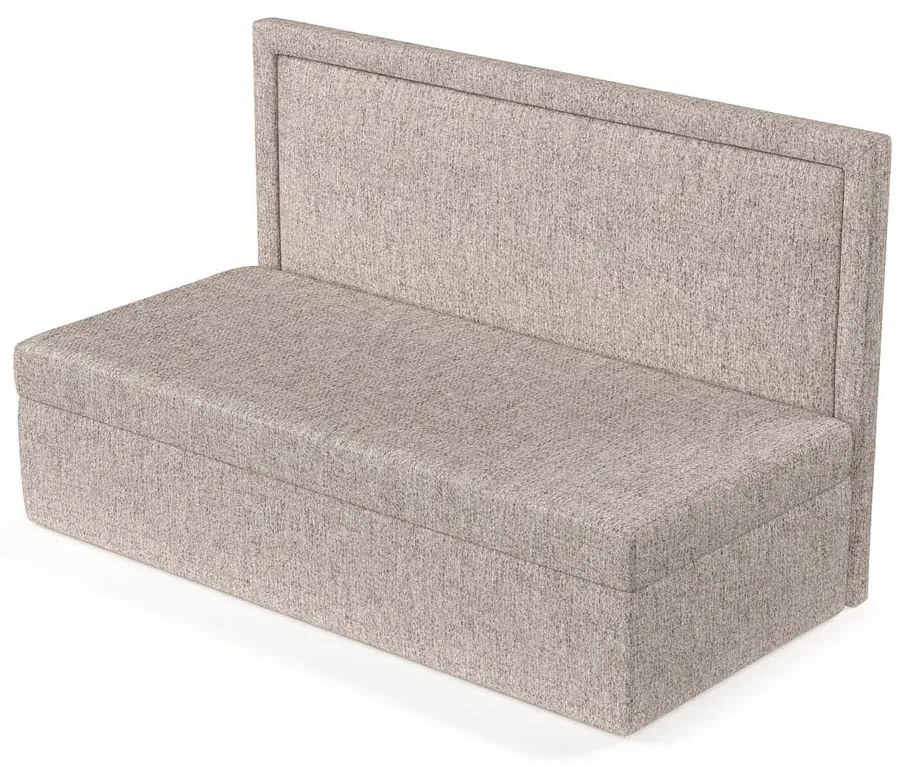 Svetlohnedá čalúnená jednolôžková posteľ 100x200 cm Scala – Maison de Rêve