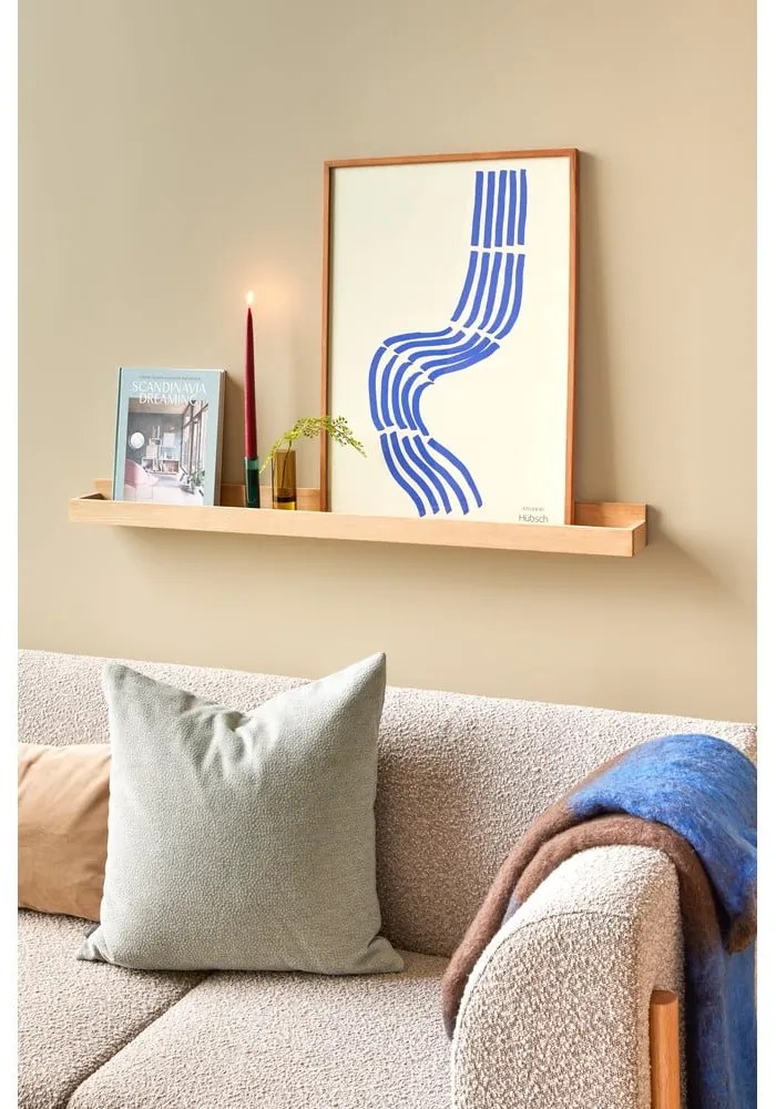 Polica na obrázky v dekore duba v prírodnej farbe 120 cm Folk – Hübsch